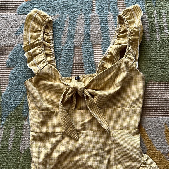 Checkered Ruffled Dress - Picture 2 of 3